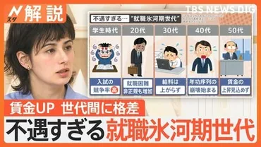 給料を上げて大丈夫? 若手社員を中心に゛賃上げの波゛、一方で世代間に゛格差゛も…不遇すぎる゛氷河期世代゛【Nスタ解説】