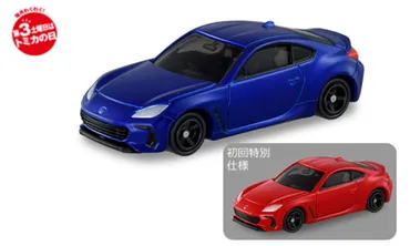 トミカ、6月の新車に新型「SUBARU BRZ」が登場！ 初回限定は兄弟車「GR86」のレッドカラー 