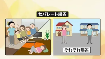 帰省ブルー?スタイル多様化で夫婦それぞれ実家に帰省する゛セパレート゛や゛オンライン゛…宿泊先は「ホテル」という選択肢も