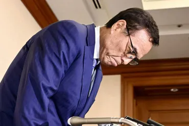 新浪剛史氏が記者会見「私自身は潔白」…サプリ購入の経緯を説明 経済同友会代表幹事の活動「当分は自粛」:東京新聞デジタル