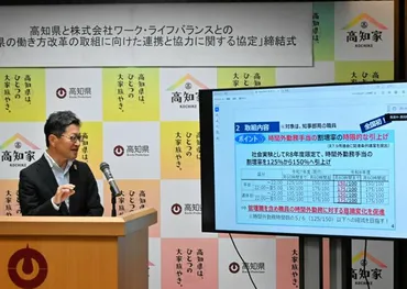 働き方改革を打ち出した高知県「人口減少に苦しむからこそ」(朝日新聞)