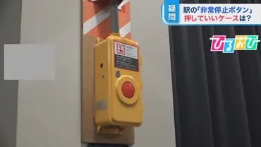 元駅員が目撃!「非常停止ボタン」が押された信じられない理由【ひるおび】