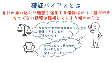 確証バイアス ~客観的な判断・分析力を身につける~