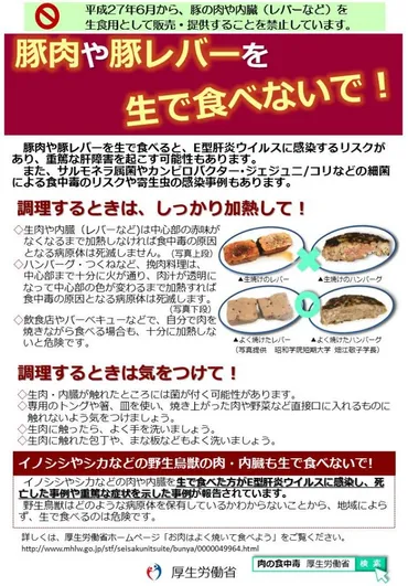 馬刺しの生食はなぜ？食中毒リスクと安全な提供方法を徹底解説！（馬刺し、食中毒、安全）？馬刺しの生食提供に関する法規制と、安全な提供方法