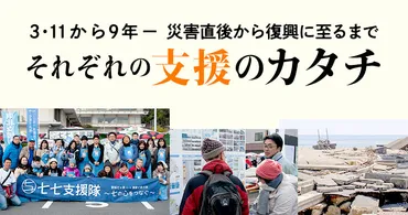 3.11から9年。災害直後から復興に至るまでーそれぞれの支援のカタチ