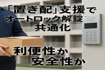 置き配の未来？宅配クライシスとオートロック解錠システム導入への課題(？)宅配クライシス、オートロック解錠、置き配の現状と未来