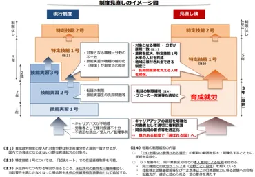 育成就労制度とは？技能実習制度との違いや企業が取り組むべきこと、今後の展望を徹底解説！育成就労制度：外国人材のキャリアアップと企業の人材確保を支援する新制度