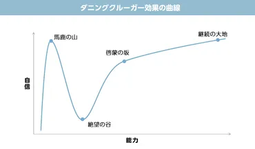 ダニングクルーガー効果とは？馬鹿の山や絶望の谷、職場への弊害などを解説 