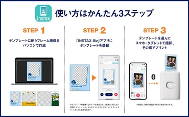 富士フイルム、チェキプリンター対応のイベント用アプリ「INSTAX Biz」をアップデート 
