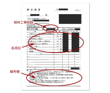 解体の見積もりの仕方