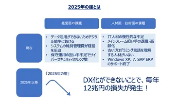 2025年の崖とは? DXを推進しなければいけない理由