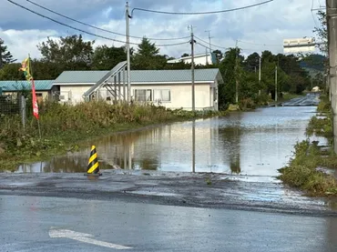 線状降水帯】北海道東部で川が増水中_釧路市音別地区では川が゛氾濫開始水位゛を2ｍも超過している状態…音別川も水位上昇中で避難指示  道路も冠水中で