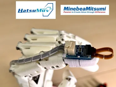 ロボットハンド「HatsuHand」がネベアミツミ製小型6軸力覚センサーで作動 