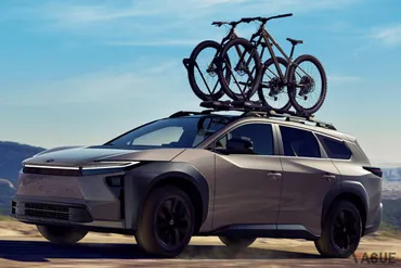 トヨタ新型「bZウッドランド」世界初公開 全長4.8mの電動SUVは北米で2026年初旬に発売予定 日本では「bZ4Xツーリング」として来春登場へ 