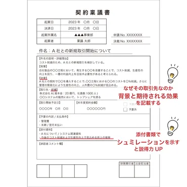 稟議書の書き方とは？すぐ使える例文と承認・決裁のスピードを上げるコツ 