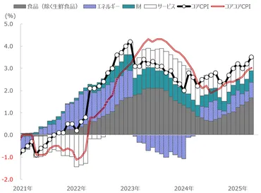 日本】2025年4月のコアCPIは前年同月比3.5%上昇 物価高止まり続く 