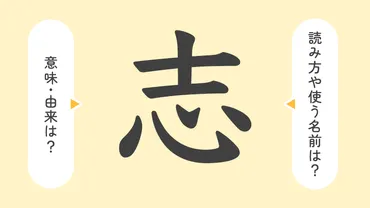 志」の意味や由来は？名前に込められる思いや名付けの例を紹介！ 