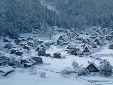 白川郷の美しい雪景色！冬だけの合掌造り集落の絶景 名所・旧跡 All About