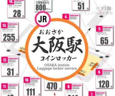 JR大阪駅のコインロッカー事情！賢く荷物預ける方法は？コインロッカー事情とは！？