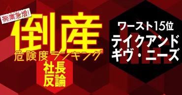 倒産危険度ランキングワースト15位】テイクアンドギヴ・ニーズの社長が語る婚礼事業復活策 