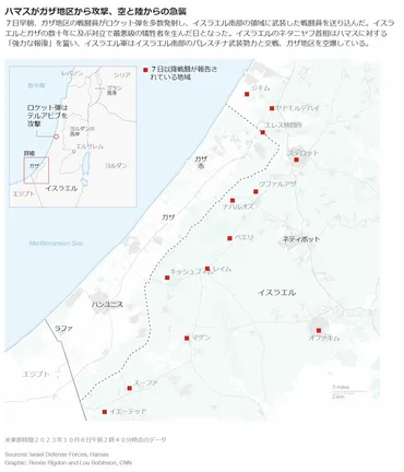 イスラム組織ハマスがイスラエルに大規模攻撃、これまでの経緯は 