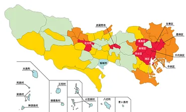 東京都治安ランキング2023 市区町村別の治安が良い地域と悪い地域は?