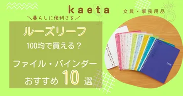 ルーズリーフは100均ダイソー・セリアで買える?ファイル・バインダーおすすめ10選を紹介!