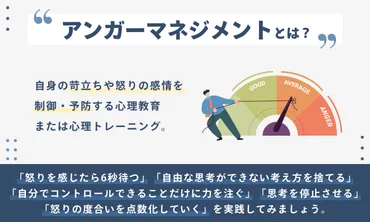 アンガーマネジメントとは？簡単に解説！やり方・診断方法 