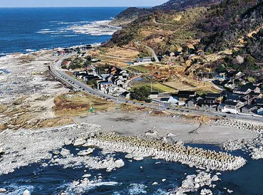 隆起の海岸に住宅要望 避難の珠洲・仁江住民、市に 〈１.１大震災〉