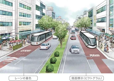 SRT名駅ー栄ルート 連接バスで2026年先行開業 