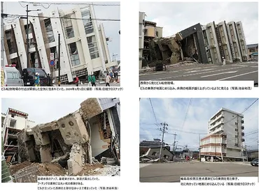 地震で転倒の輪島市ビル、杭抜けた痕跡 下部構造破壊か