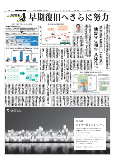 防災特集2019】(1)地震WG報告を具体化へ/日本ガス協会 安藤技術ユニット長に聞く 