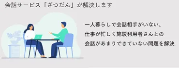 株式会社2Lの「ざつだん」と「マッチ」は高齢者の課題を解決できる？高齢者の孤独と生活を支えるサービスとは！？