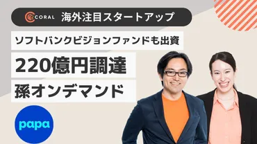220億円調達の゛孫オンデマンド゛サービス「papa」は何がすごいのか