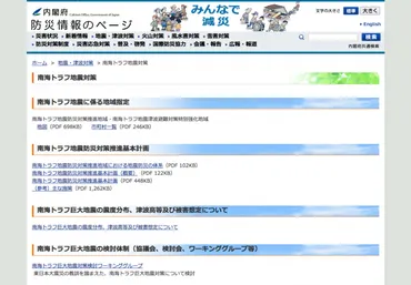 南海トラフ巨大地震対策、最新情報！気になるポイントは？政府の対応と訓練とは！？